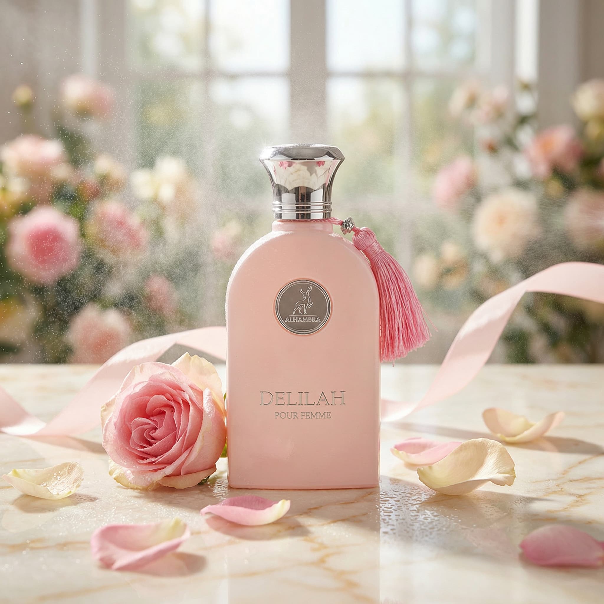 Creativo perfume rosa